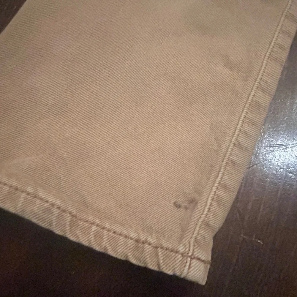 Gap Original Straight Leg Pants Kids 12 Tan Adjustable Waist Jeans Classic Basic